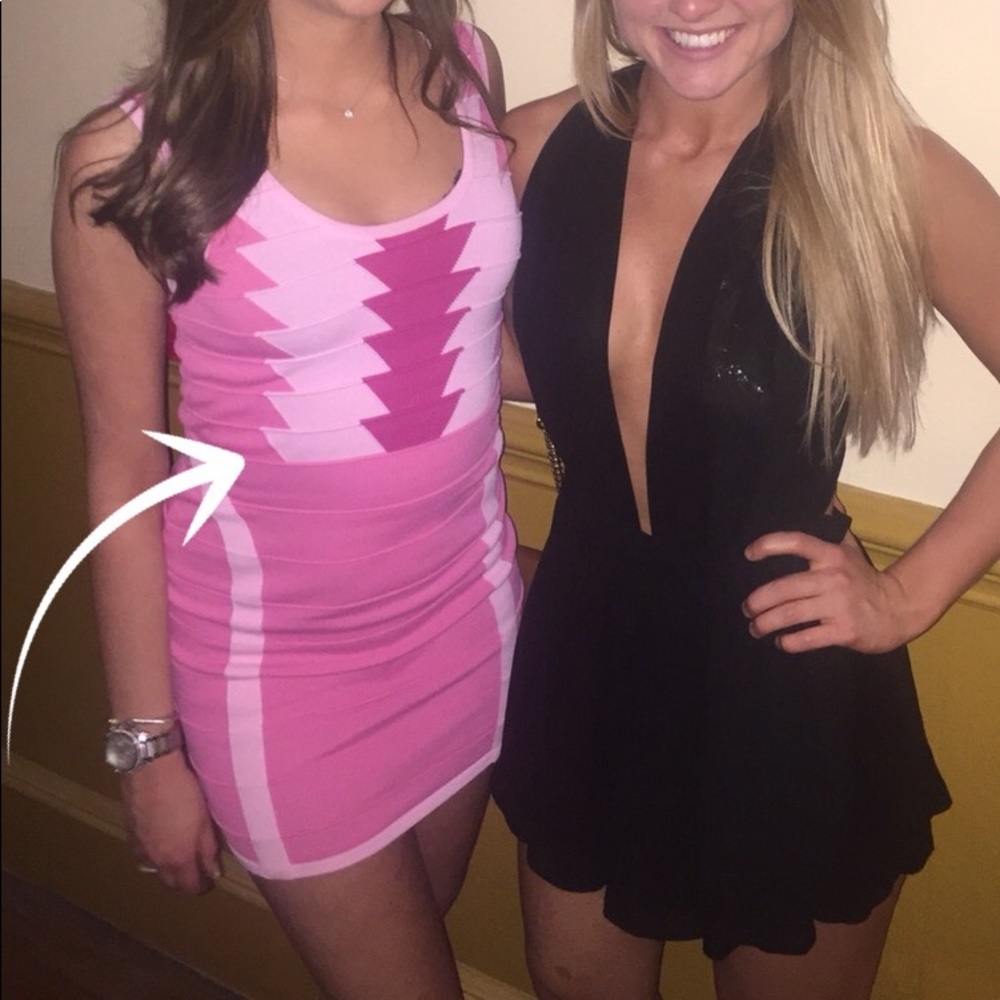 Shades of Pink bodycon dress